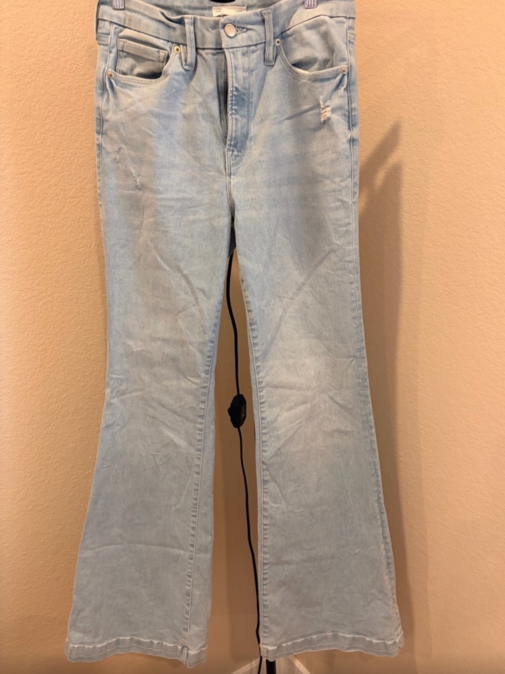 Good American Light Wash Flare Jeans